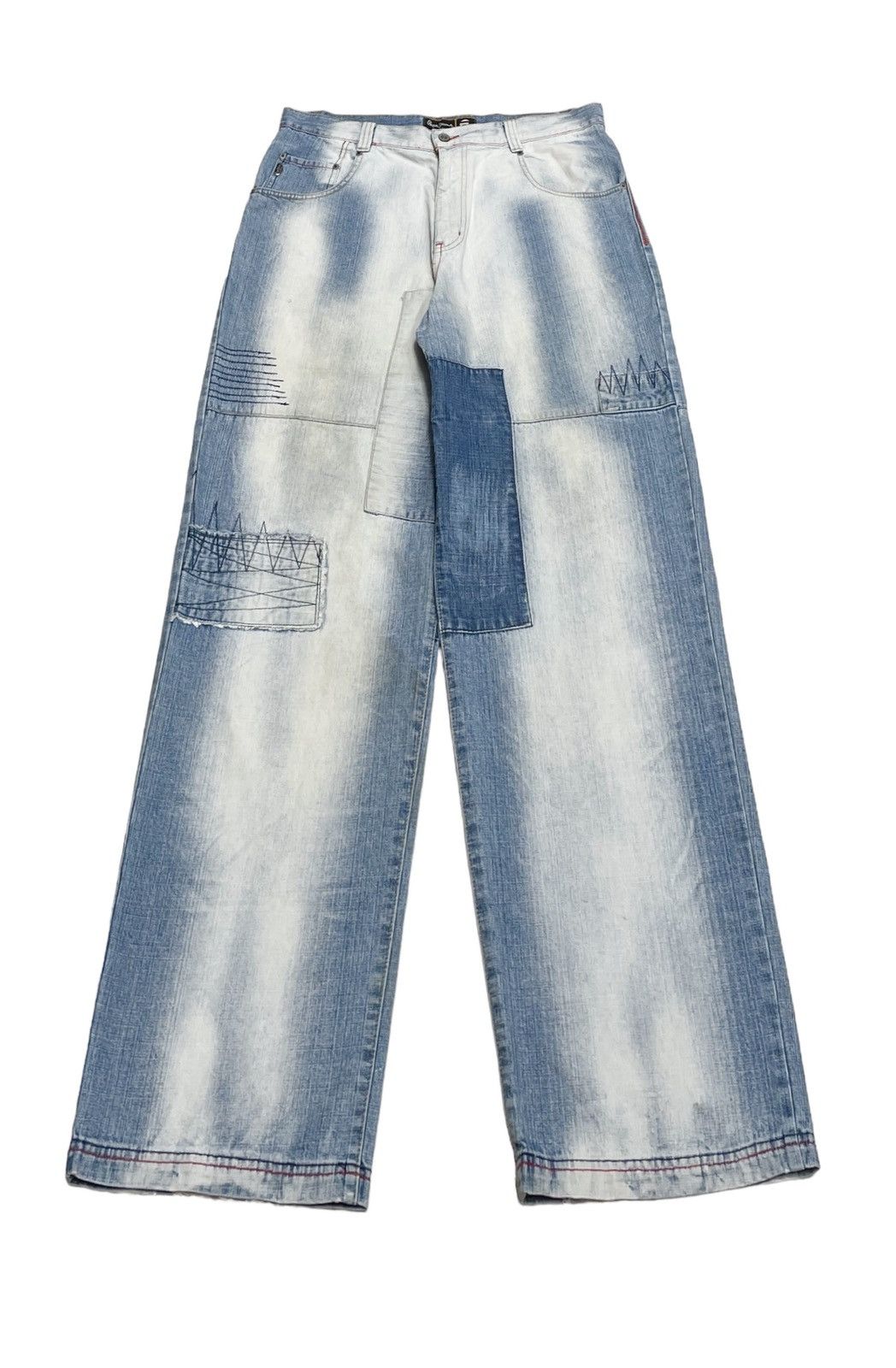 Pepe Jeans Rare Design Vintage Brand Pepe Jean Rapper Baggy Jeans 1999s Size US 36 / EU 52 - 1 Thumbnail