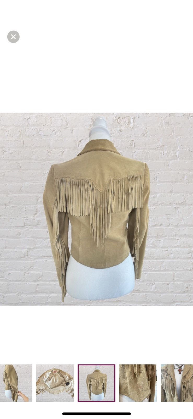 Vintage Genuine suede leather southwestern fridge jacket Size M / US 6-8 / IT 42-44 - 7 Thumbnail