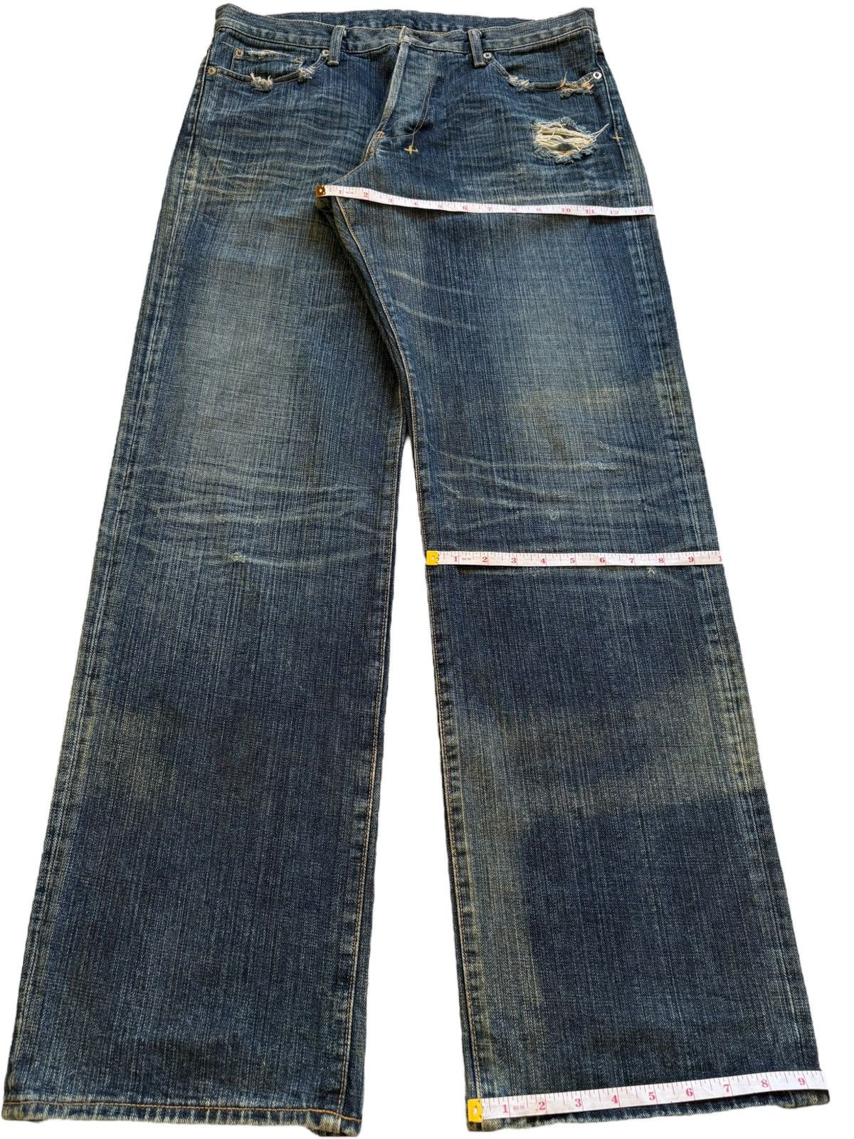Japanese Brand Vintage Japanese Brand Mud Wash Distressed Baggy Jeans Size US 34 / EU 50 - 13 Thumbnail