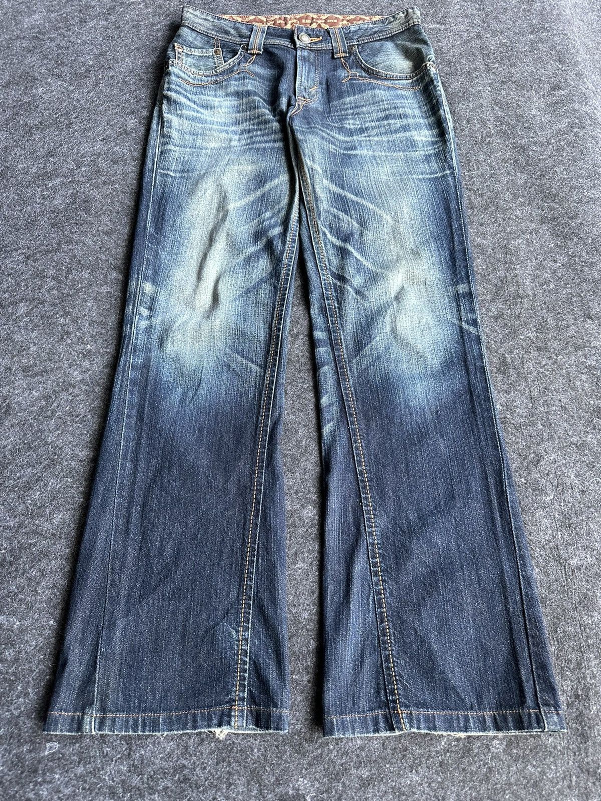 If Six Was Nine Edwin Exclusive Vintage Flare Bulls Head Denim W28 D386 Size US 28 / EU 44 - 3 Thumbnail