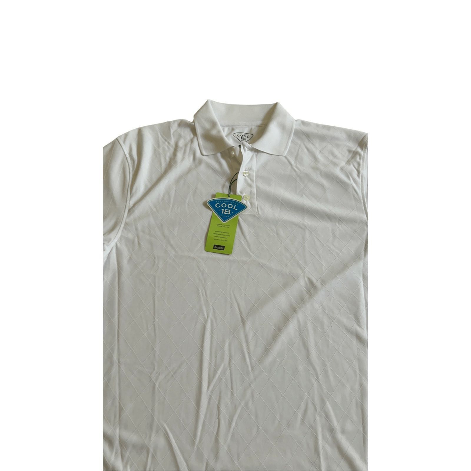 Haggar Men's Haggar White Polo Shirt Size M Size US M / EU 48-50 / 2 - 5 Thumbnail