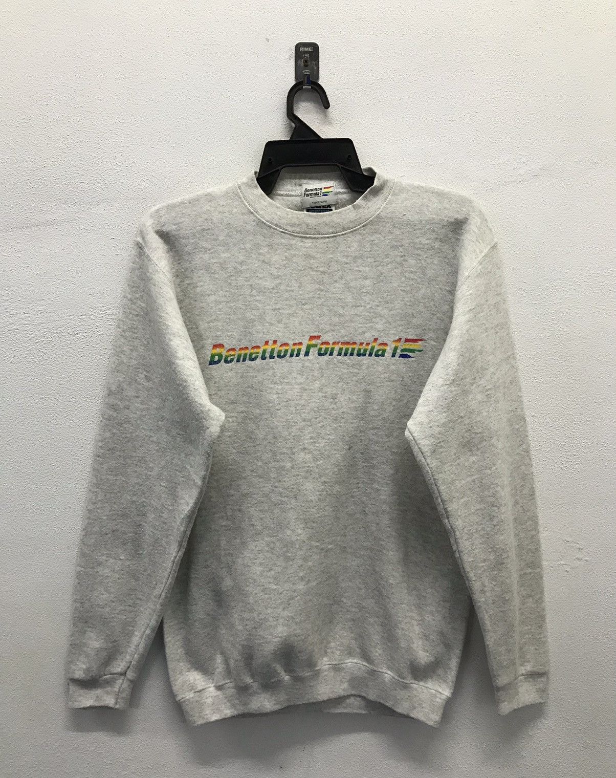 Benetton × Tultex Vintage Tultex Benetton Formula 1 Made In Usa Sweatshirt Size US S / EU 44-46 / 1 - 1 Thumbnail