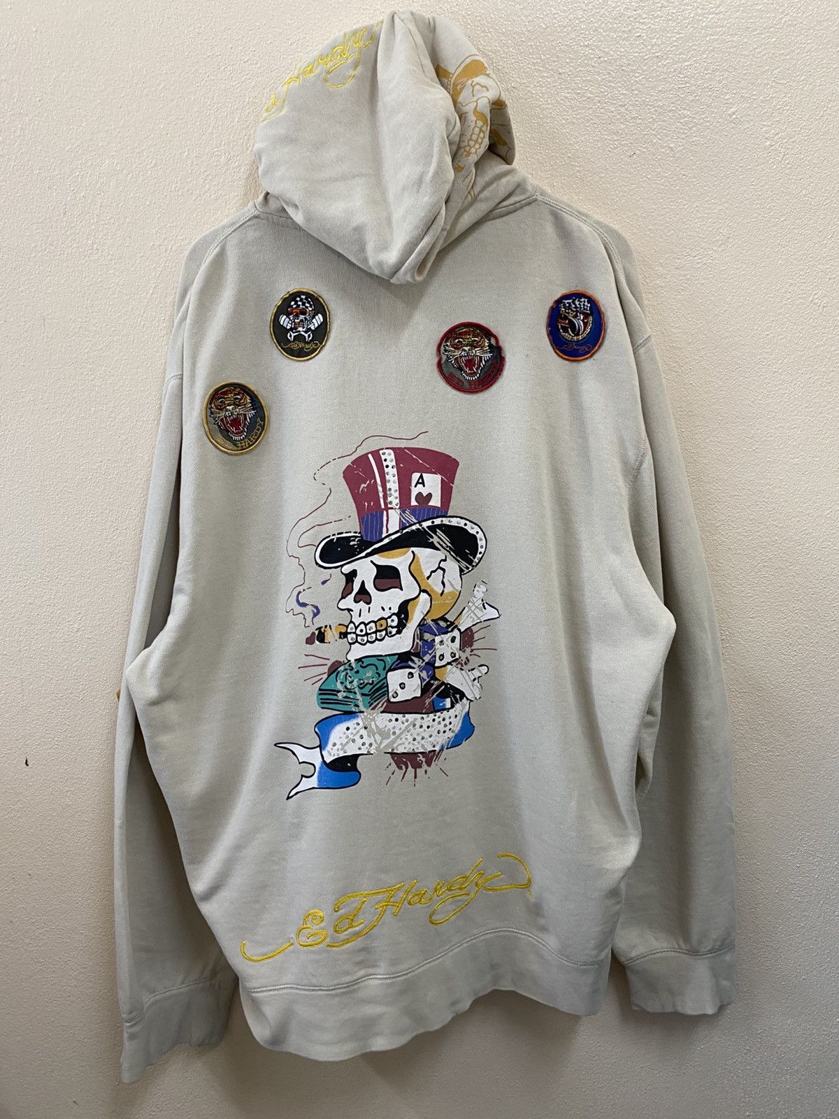 Ed Hardy Rare Vtg Ed Hardy Hoodie Zip Up Size US XXL / EU 58 / 5 - 1 Thumbnail