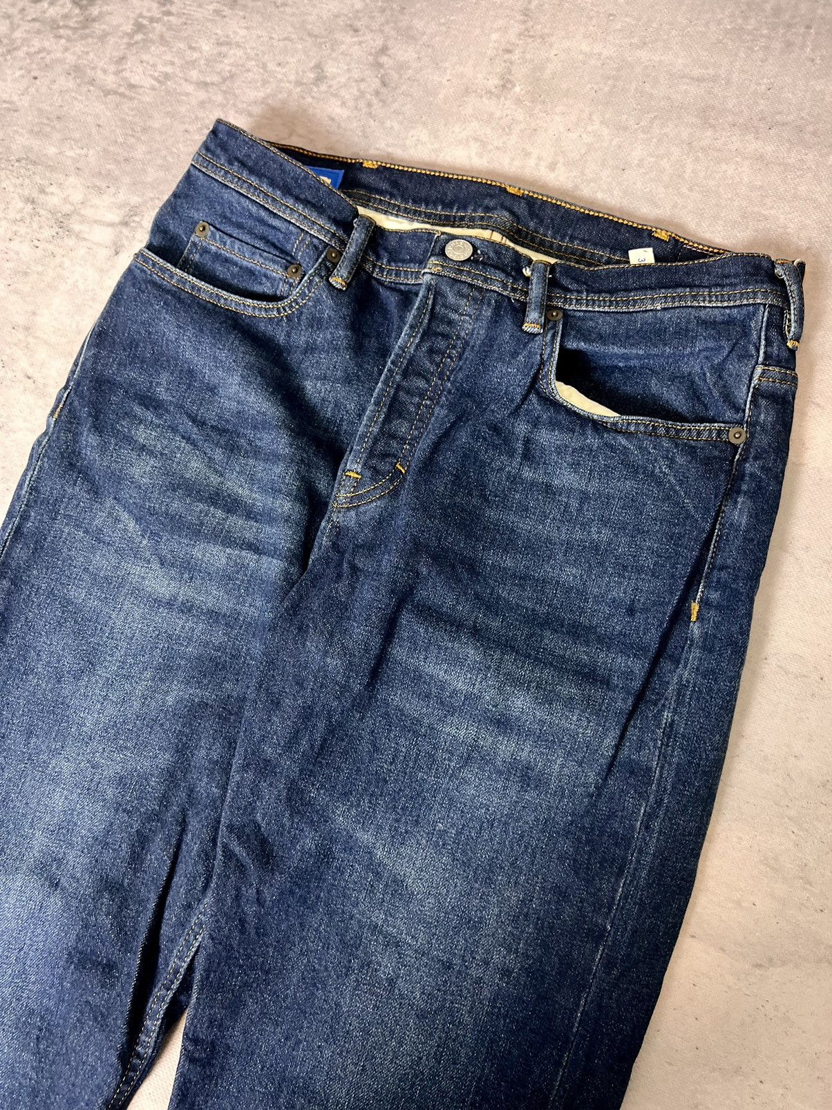 Acne Studios Acne Studios River Dark Blue Denim Jeans Size US 31 - 2 Thumbnail