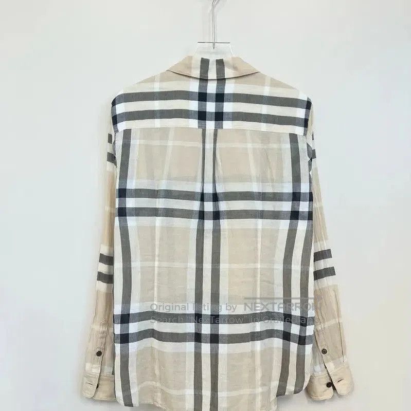 Burberry Burberry Khaki Long Sleeve Men's Shirt. Size US S / EU 44-46 / 1 - 2 Thumbnail