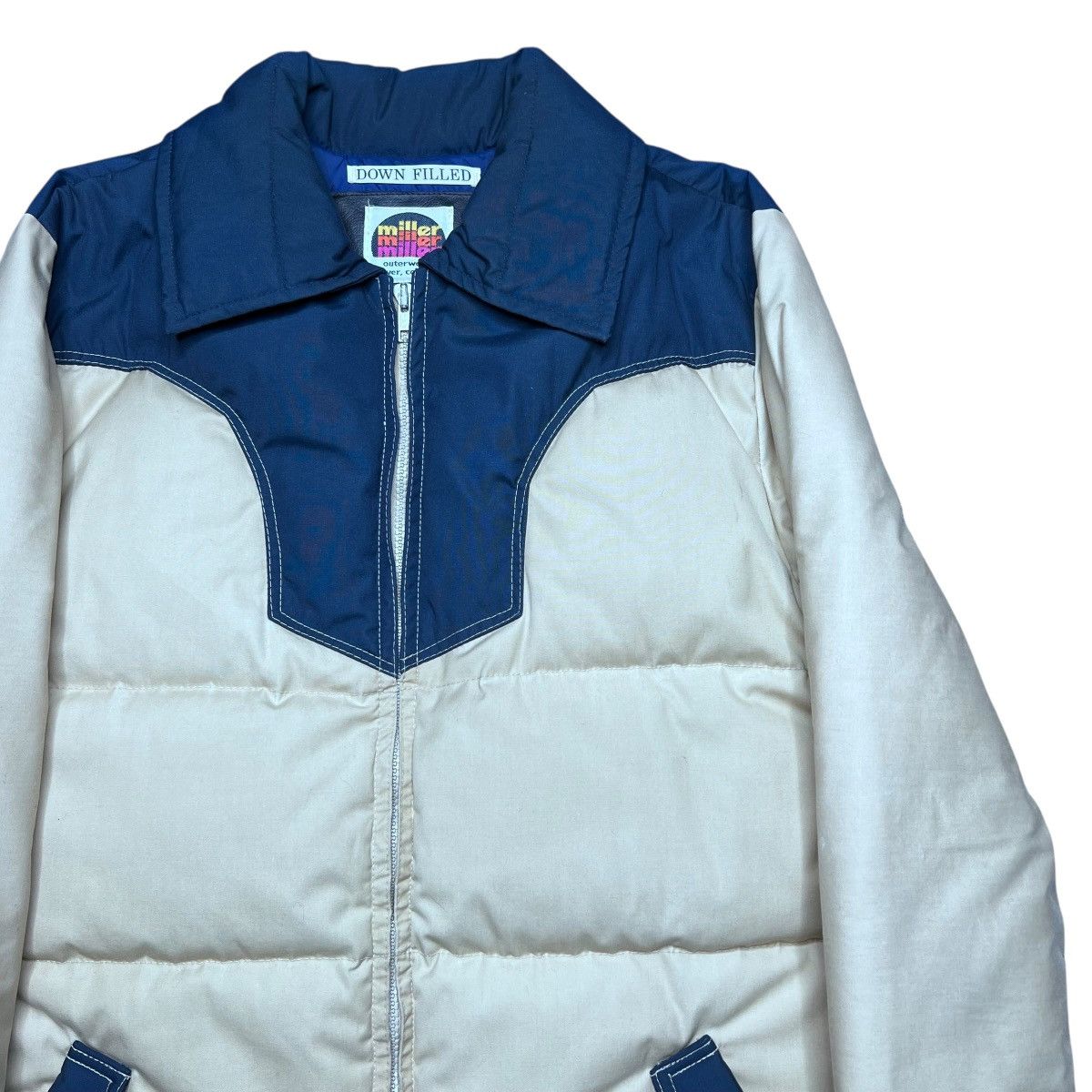 Other Vtg 1970s Miller Outerwear Goose Down Puffer Western Jacket Size US S / EU 44-46 / 1 - 15 Thumbnail