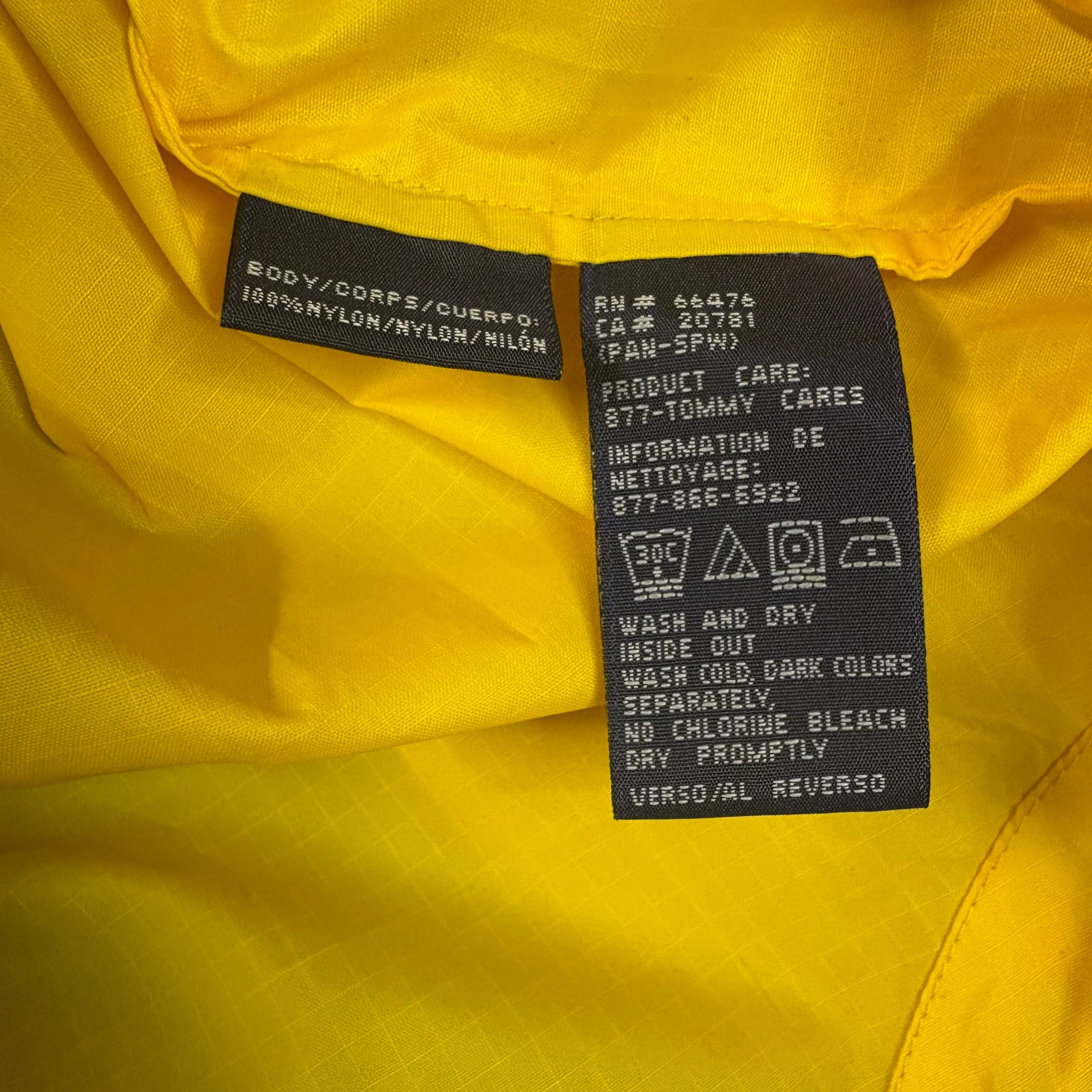 Tommy Hilfiger Vintage 90s Tommy Jeans Yellow Nylon Pullover Windbreaker Size US XL / EU 56 / 4 - 3 Thumbnail