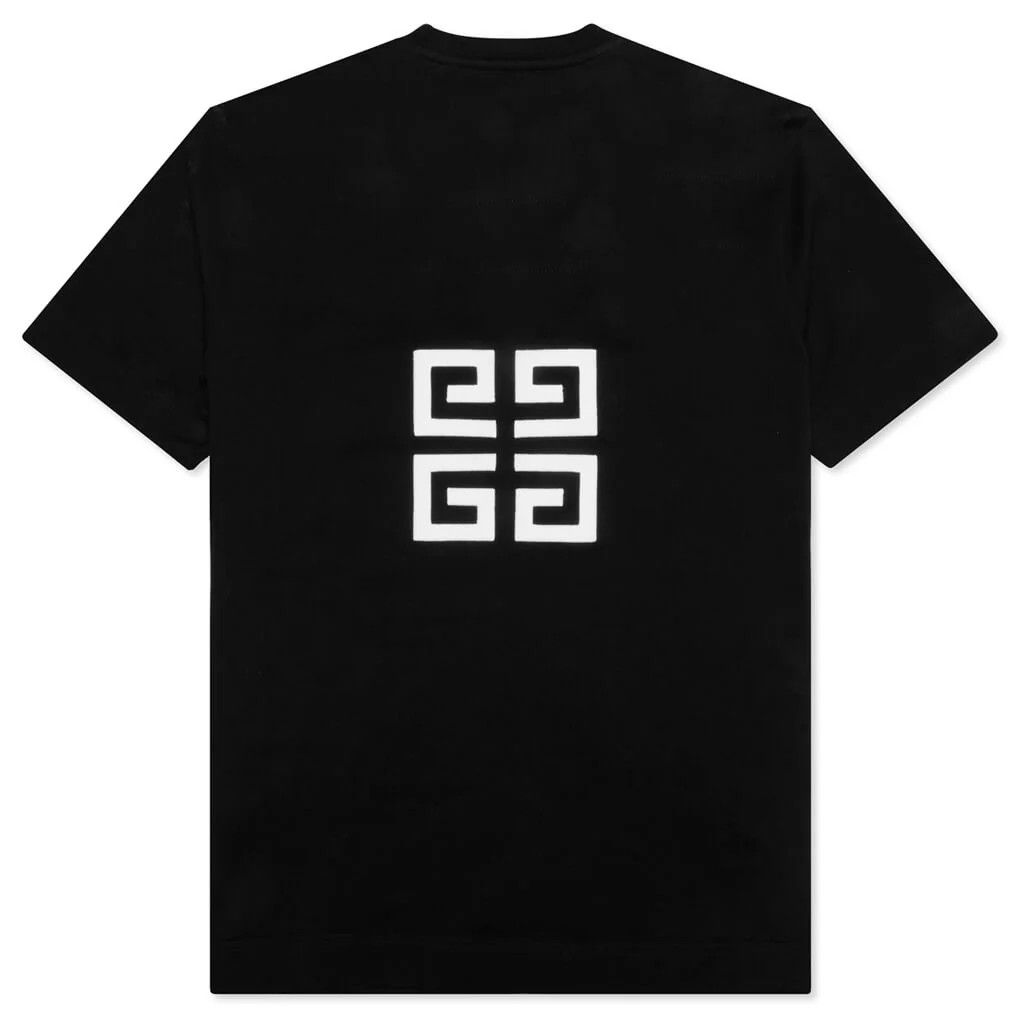 Givenchy o1n1vont0326 Embroidered Logo Slim Fit T-Shirt in Black Size US XS / EU 42 / 0 - 2 Thumbnail