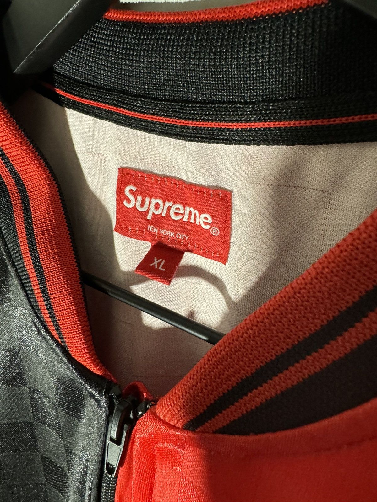 Supreme Supreme Soccer Jersey Split Football Black Red Oversized Size US XL / EU 56 / 4 - 6 Thumbnail