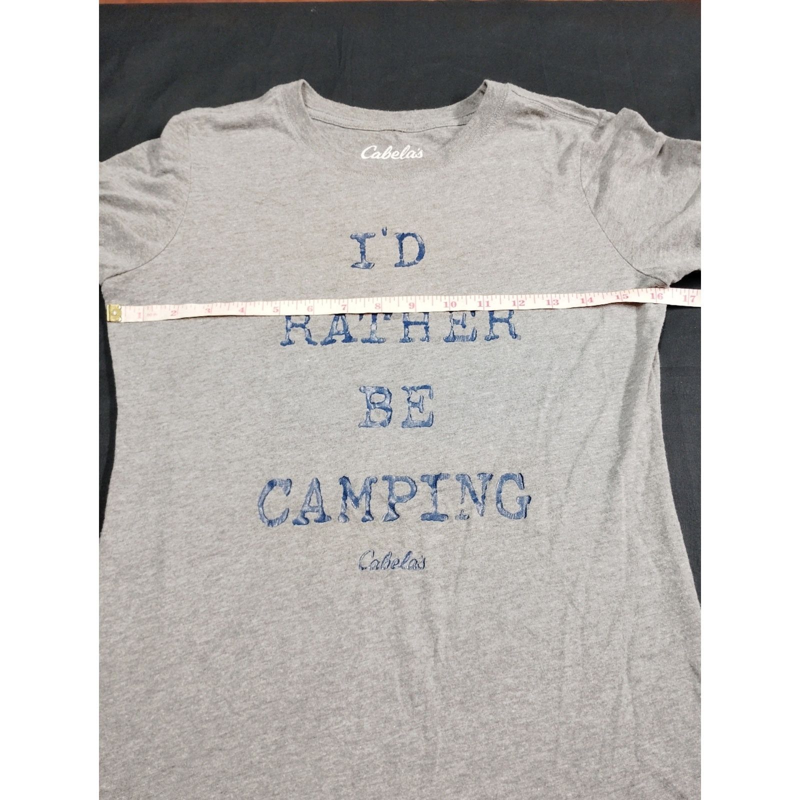 Cabelas Cabela's Gray Crewneck Tee with White Logo Print Size S / US 4 / IT 40 - 4 Thumbnail