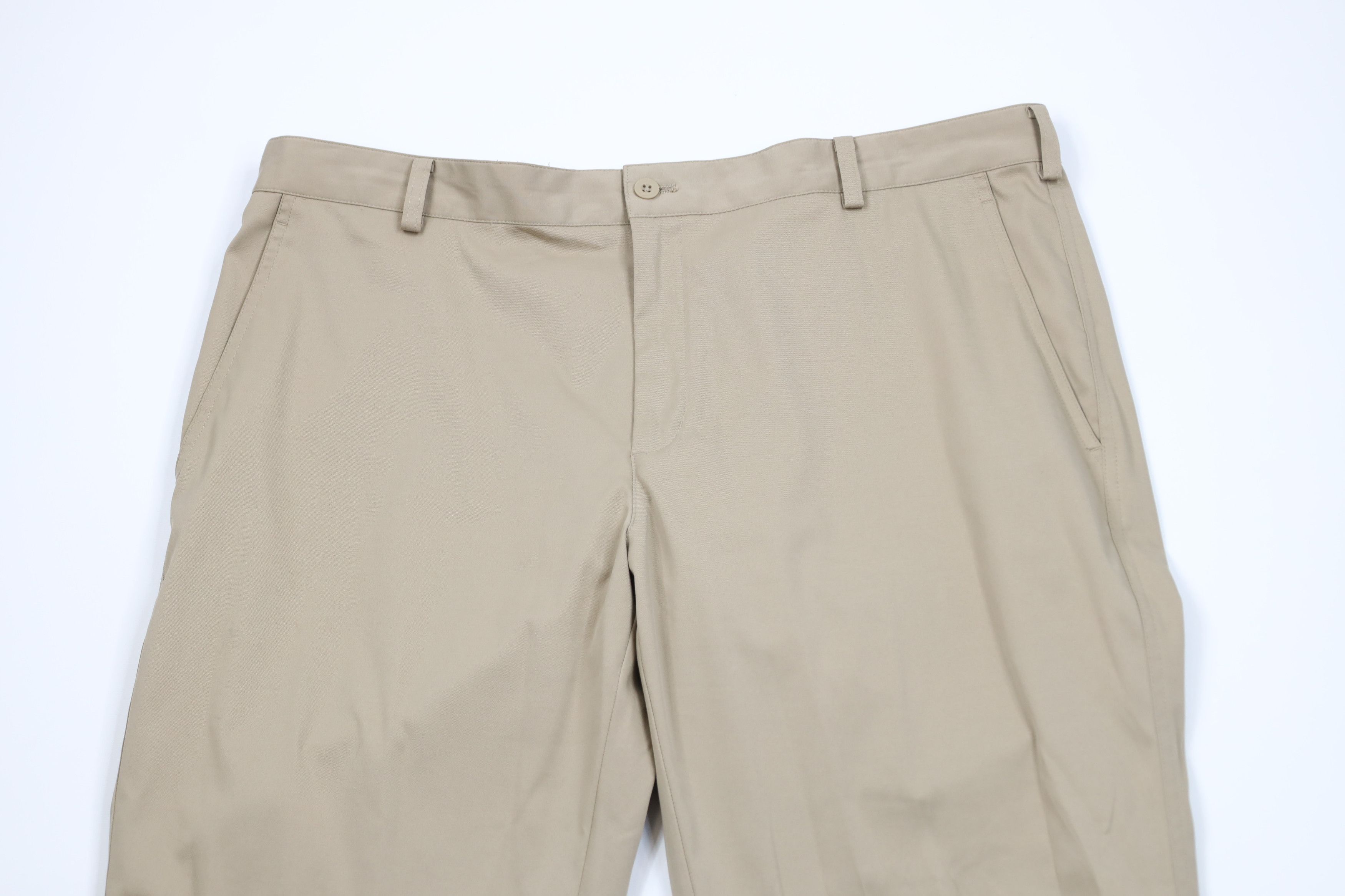 Nike Vintage Nike Golf Mini Swoosh Wide Leg Chino Pants Beige Size US 38 / EU 54 - 2 Thumbnail