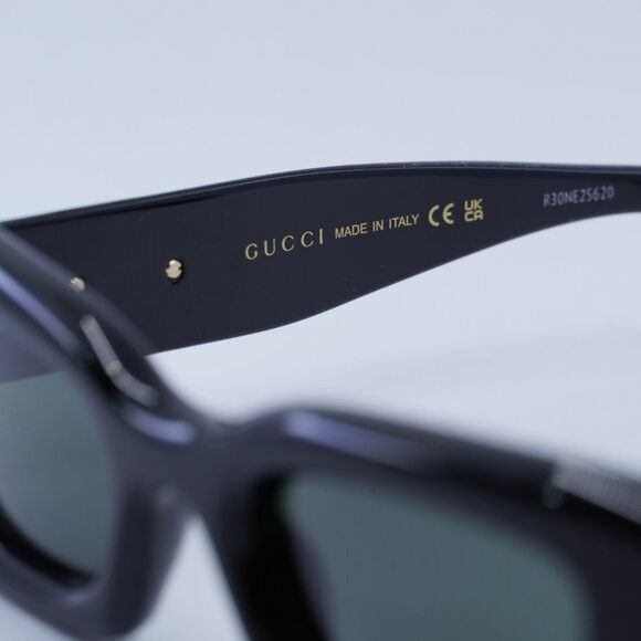 Gucci 🕶️ New Gucci GG1827S 001 Sunglasses - Shiny Black Frame Size ONE SIZE - 7 Thumbnail
