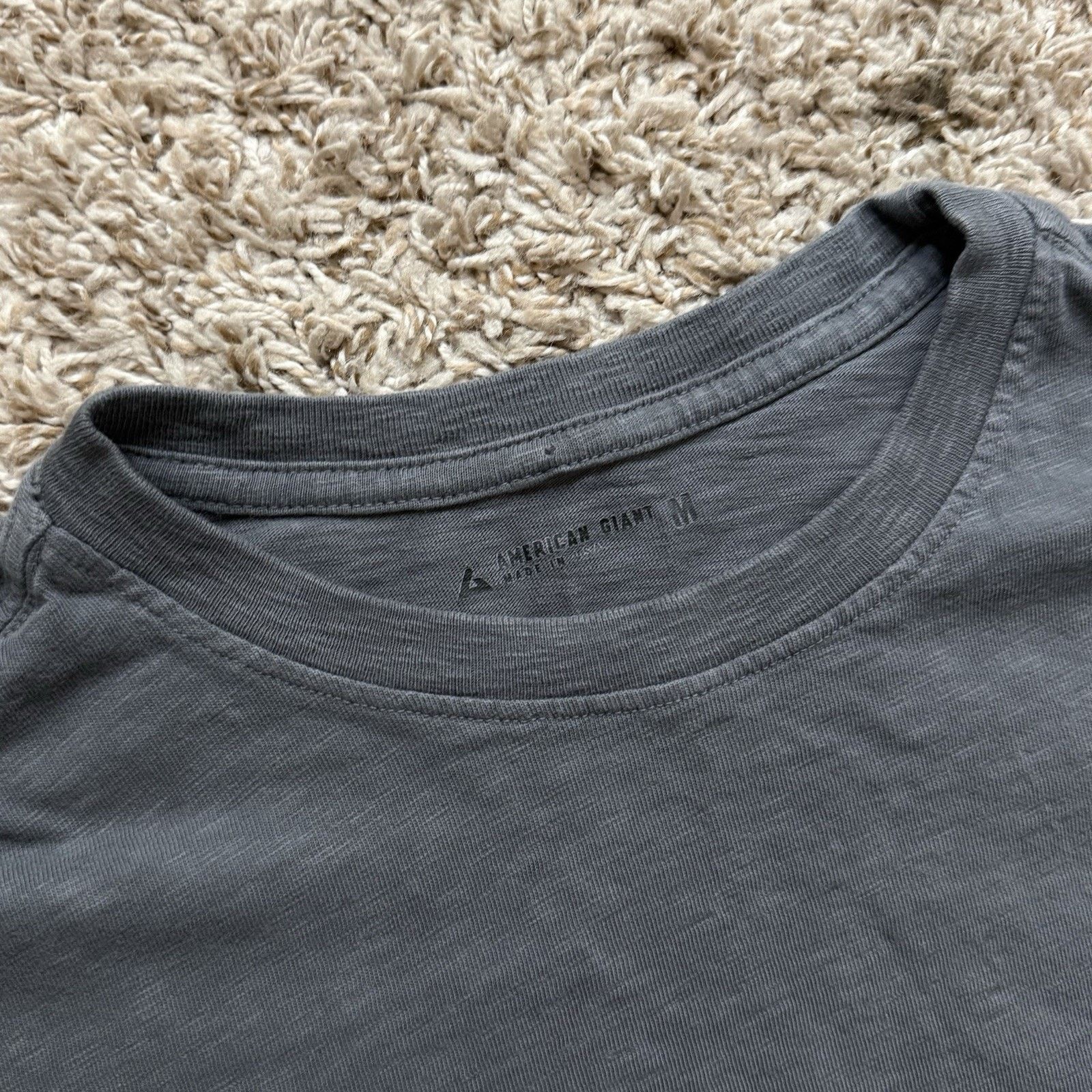 American Giant American Giant Blank Basic T-Shirt Grey /Gray Men’s Size M Size US M / EU 48-50 / 2 - 3 Thumbnail