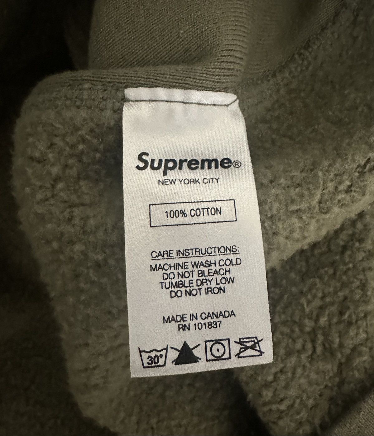 Supreme Supreme fw20 cross logo hoodie Olive Size US M / EU 48-50 / 2 - 4 Thumbnail