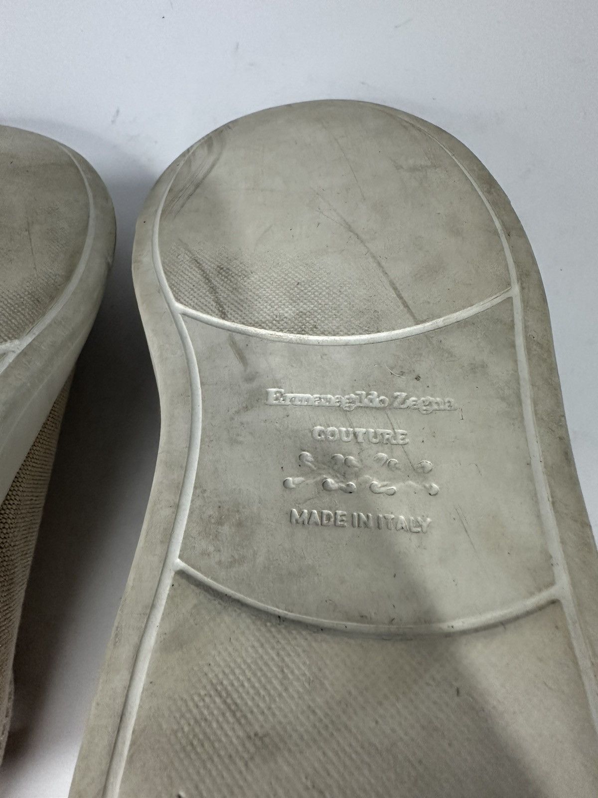 Ermenegildo Zegna Ermenegildo Zegna Couture Triple Stitch Cloth Sneakers. Size US 8 / EU 41 - 11 Thumbnail