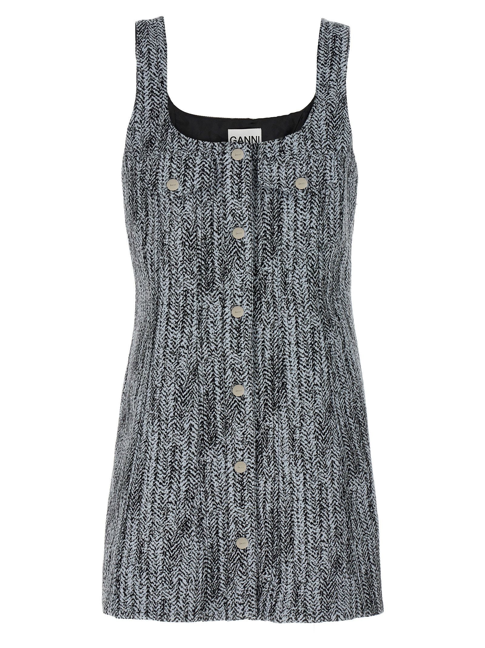 Ganni Tweed Dress Size M / US 6-8 / IT 42-44 - 1 Thumbnail