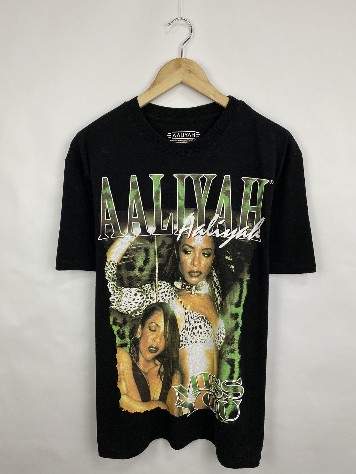 Band Tees × Rap Tees 🤎 Aaliyah Rap t-shirt hype Y2K rare retro Size US L / EU 52-54 / 3 - 3 Thumbnail