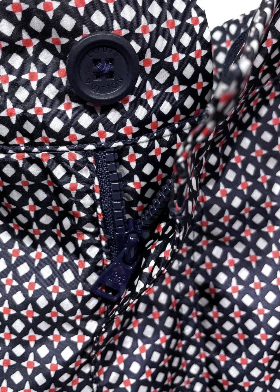 Louis Vuitton Louis Vuitton Navy Blue Red Petal Print Swim Trunks Size US 34 / EU 50 - 6 Thumbnail