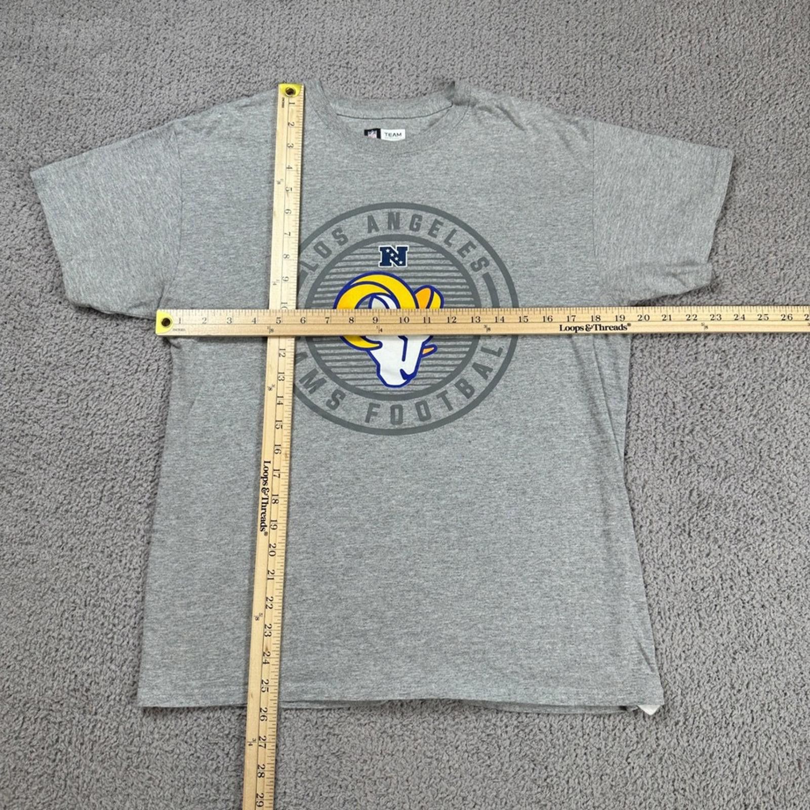 Other Los Angeles Rams T Shirt Men M Gray NFL Team Apparel Fan NFC Size US M / EU 48-50 / 2 - 2 Thumbnail