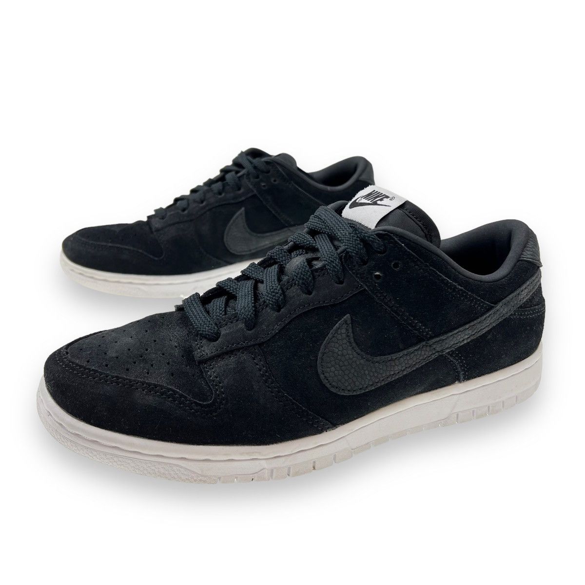 image of Nike Dunk By You Black Pebbled Leather Shoes, Men's (Size 8)