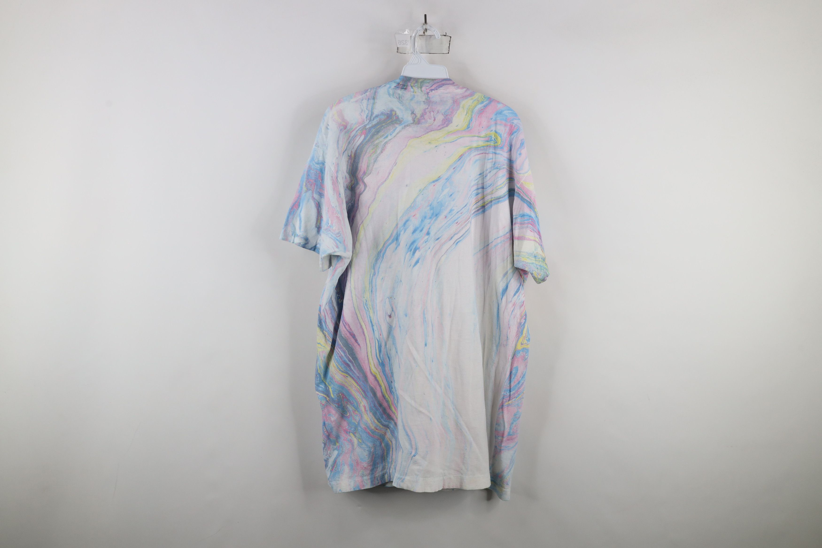 Vintage Vintage 90s Streetwear Paint Tie Dye Shot Sleeve T-Shirt USA Size US XXL / EU 58 / 5 - 8 Thumbnail