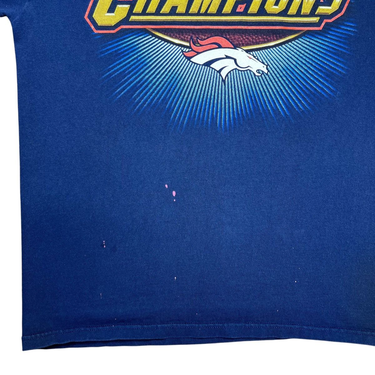NFL × Vintage 90s NFL Denver Broncos Back To Back Super Bowl Champions Tee Size US L / EU 52-54 / 3 - 6 Thumbnail