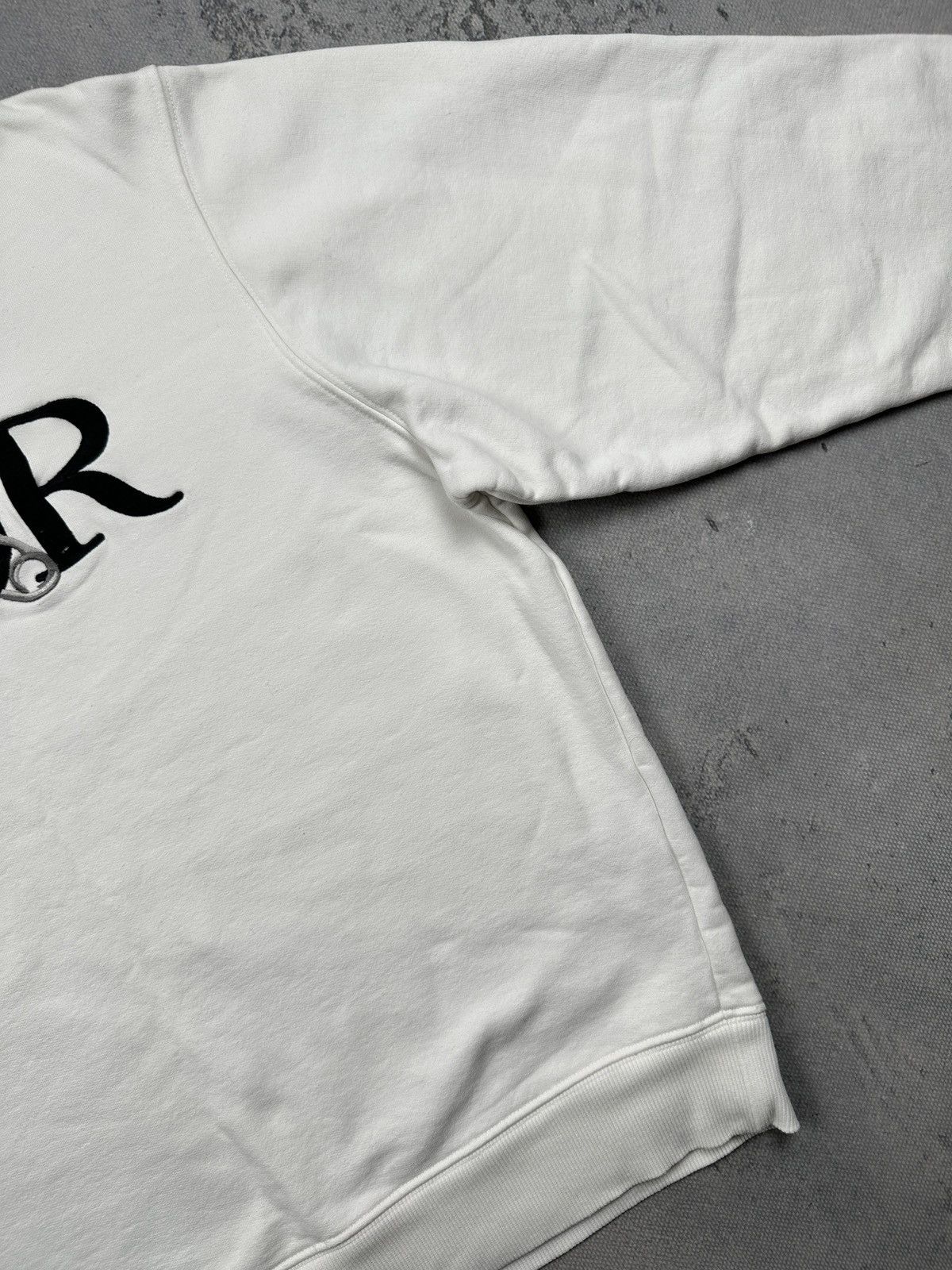 Dior Dior Safety Pin Embroidered Logo Sweatshirt White Lux Fleece Size US L / EU 52-54 / 3 - 5 Thumbnail