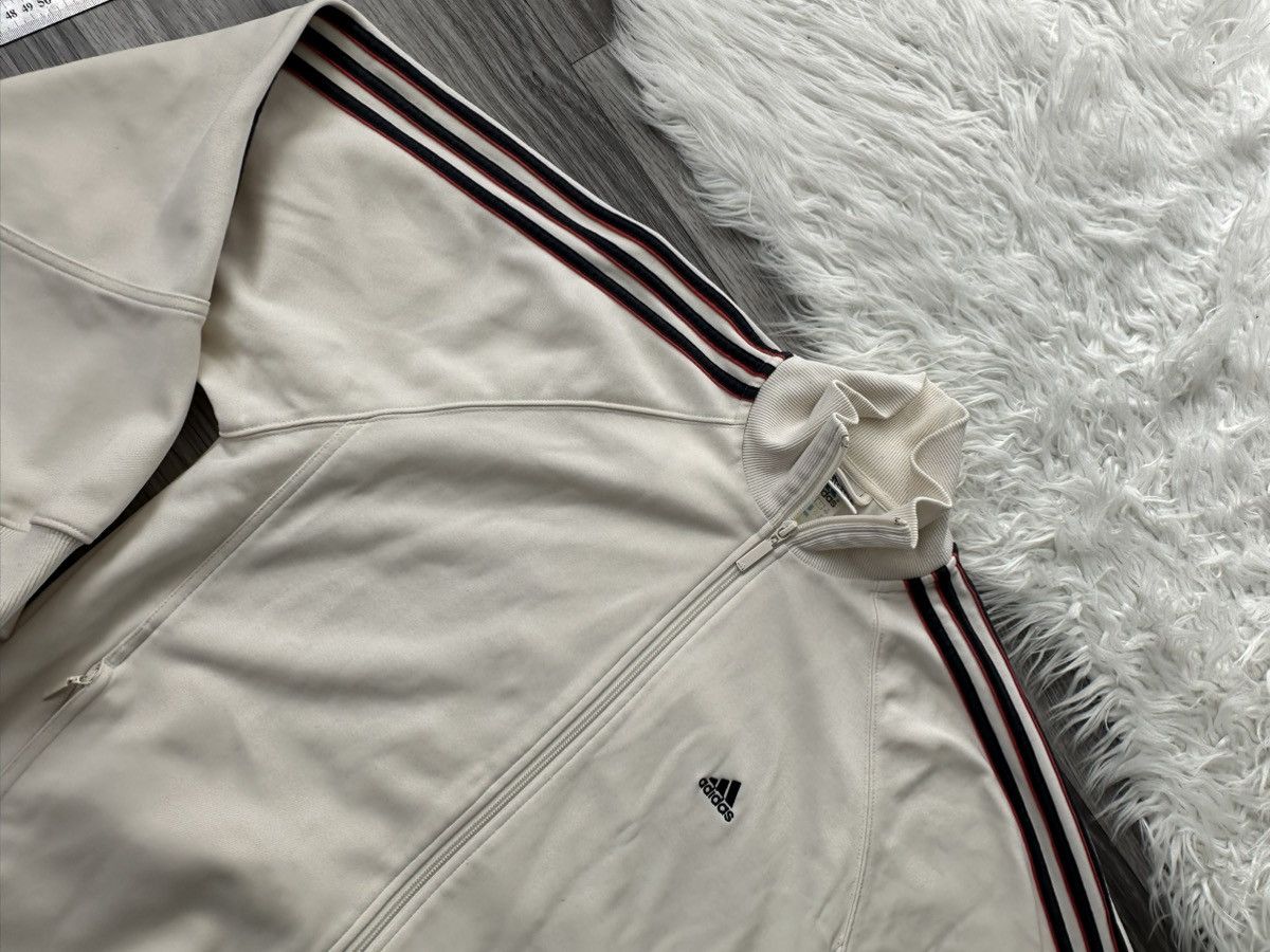 Adidas Adidas Vintage White Zip Hoodie 3 Stripes Firebird y2k hype Size US XL / EU 56 / 4 - 3 Thumbnail