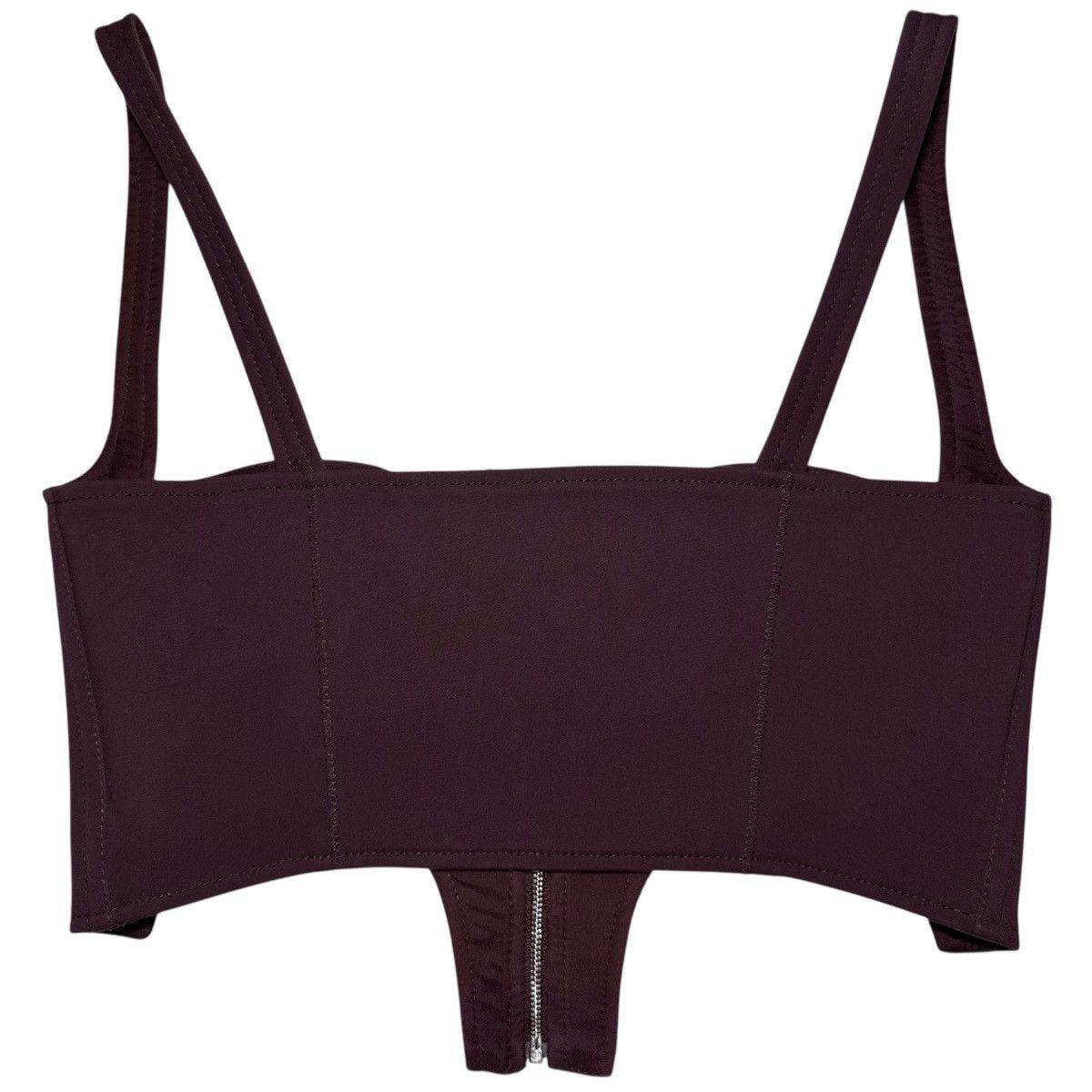 Dion Lee Dion Lee Double Arch Bustier Top in Oxblood Size M / US 6-8 / IT 42-44 - 2 Thumbnail