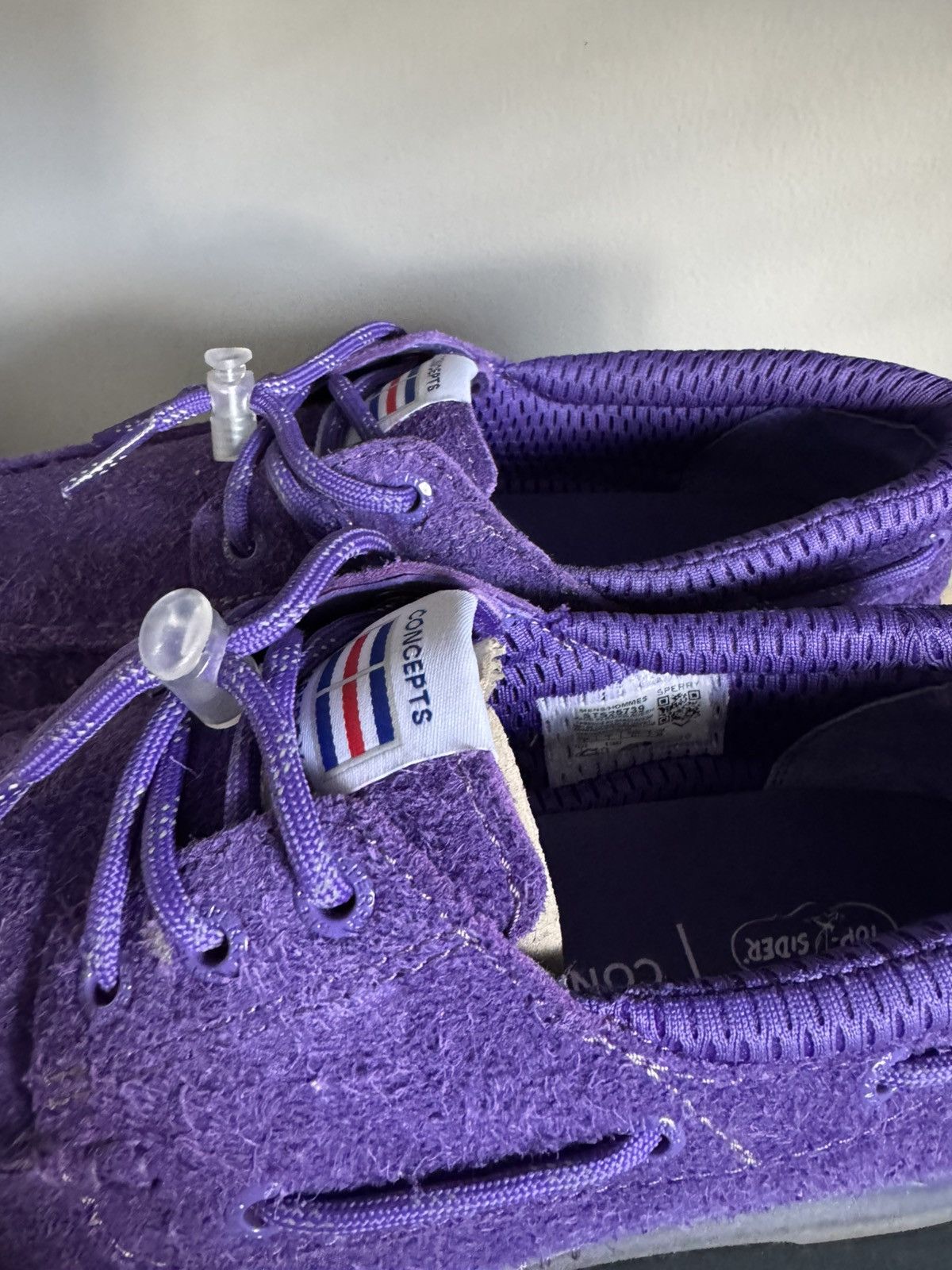 Sperry Concepts x Sperry 3-Eye Purple Suede Boat Shoes Size US 8 / EU 41 - 8 Thumbnail