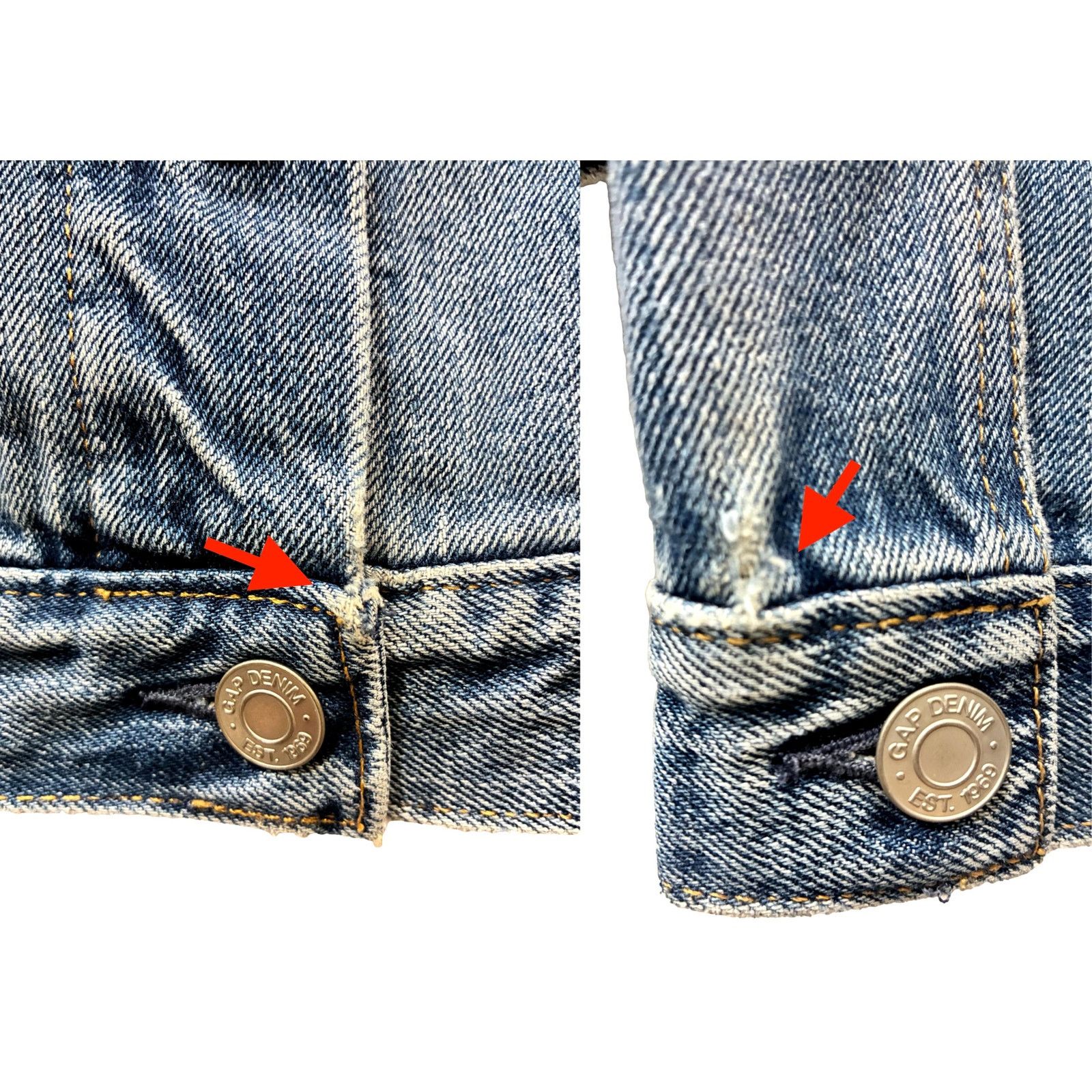 Gap Gap Y2K Denim Jacket Women’s Small Stonewashed Blue Size XS / US 0-2 / IT 36-38 - 10 Thumbnail
