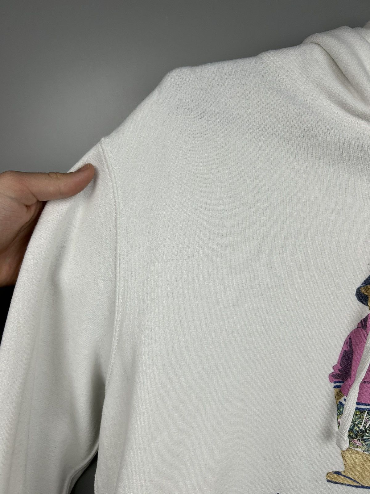 Vintage POLO BEAR by Ralph Lauren White Hoodie Sweatshirt Size US M / EU 48-50 / 2 - 5 Thumbnail
