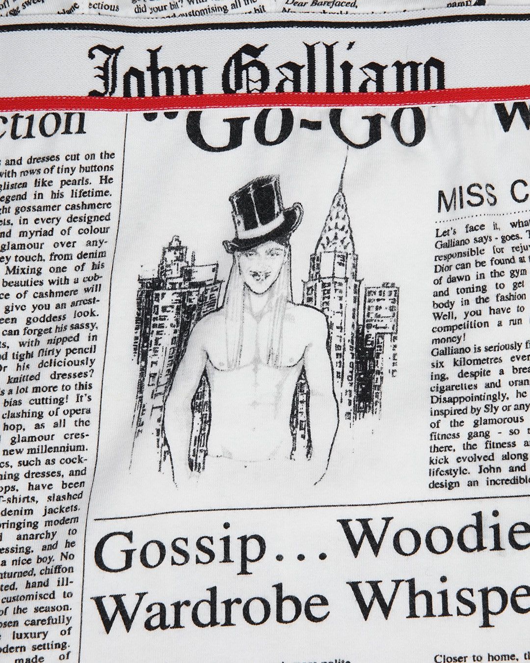 John Galliano John Galliano Newsprint Tank Top Size S / US 4 / IT 40 - 4 Thumbnail