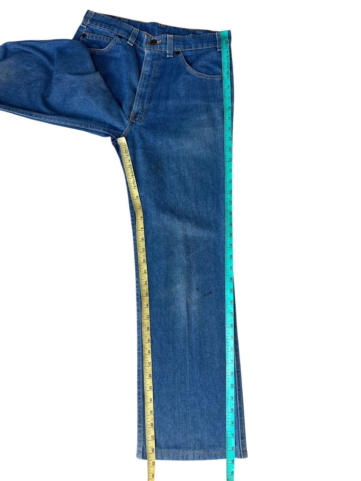 Levi's Vintage 70s Levi’s Movin On Jeans Blue Tab Flare Denim Jeans Size US 30 / EU 46 - 4 Thumbnail