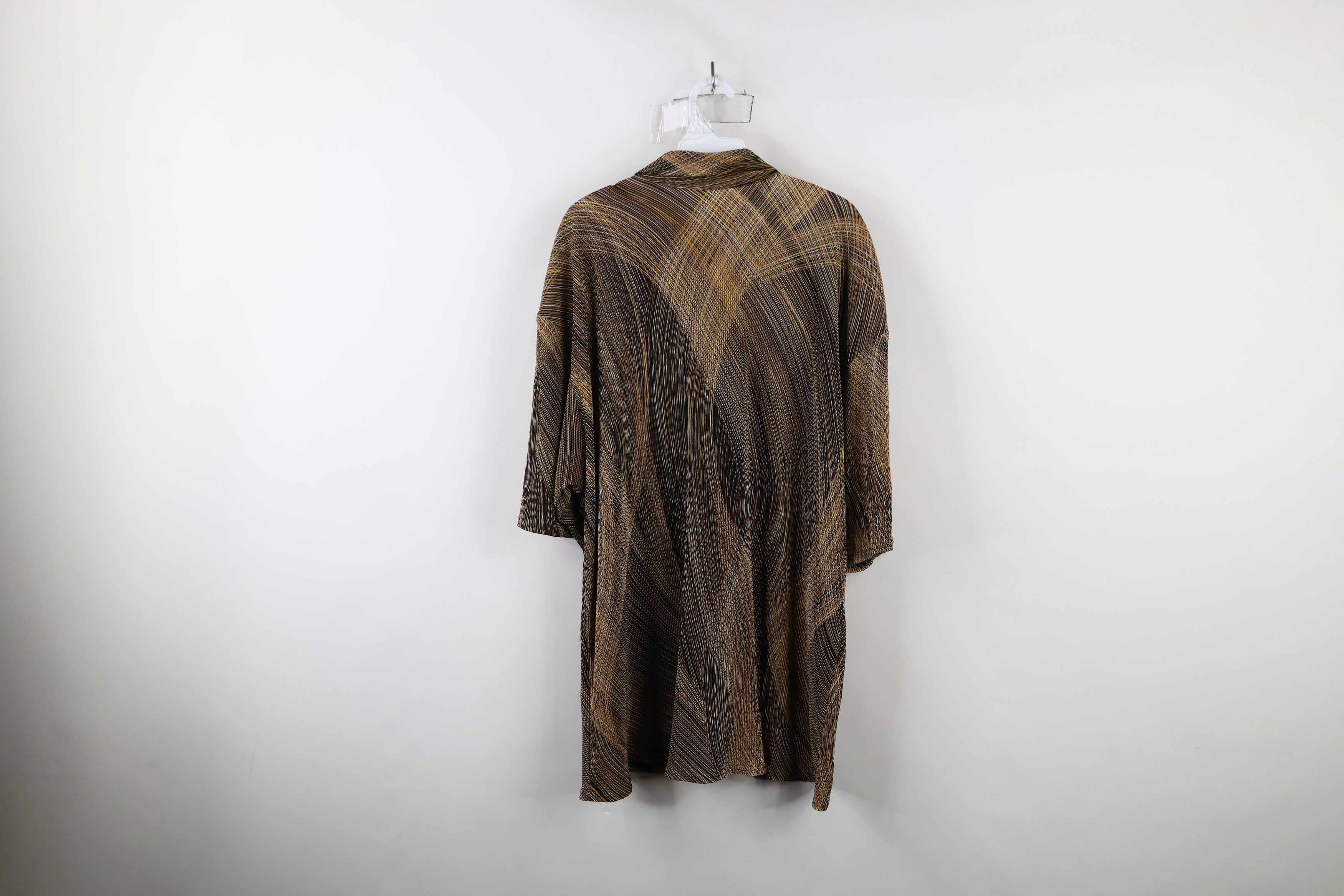 Vintage Vintage 90s Coogi Style Ribbed Baggy Fit Knit Button Shirt Size US XXL / EU 58 / 5 - 8 Thumbnail