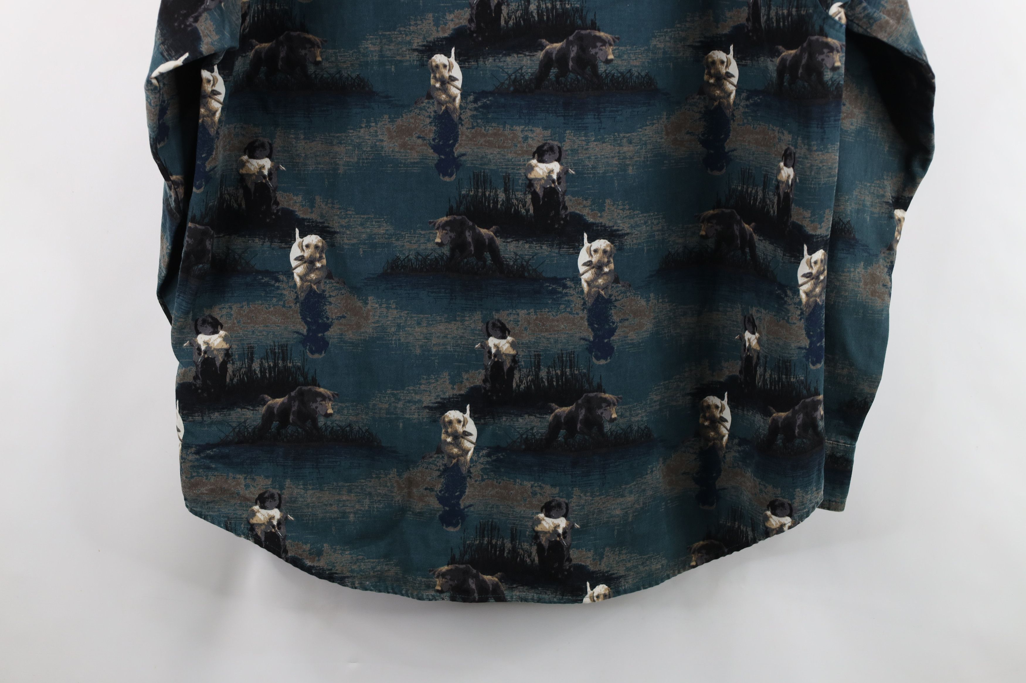 Columbia Vintage Columbia Cloth Duck Hunting Dog Button Down Shirt Size US L / EU 52-54 / 3 - 14 Thumbnail