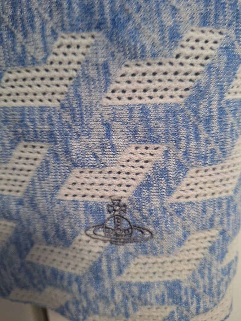 Vivienne Westwood Vivienne Westwood Blue geometric pattern dress Size 29" - 2 Thumbnail