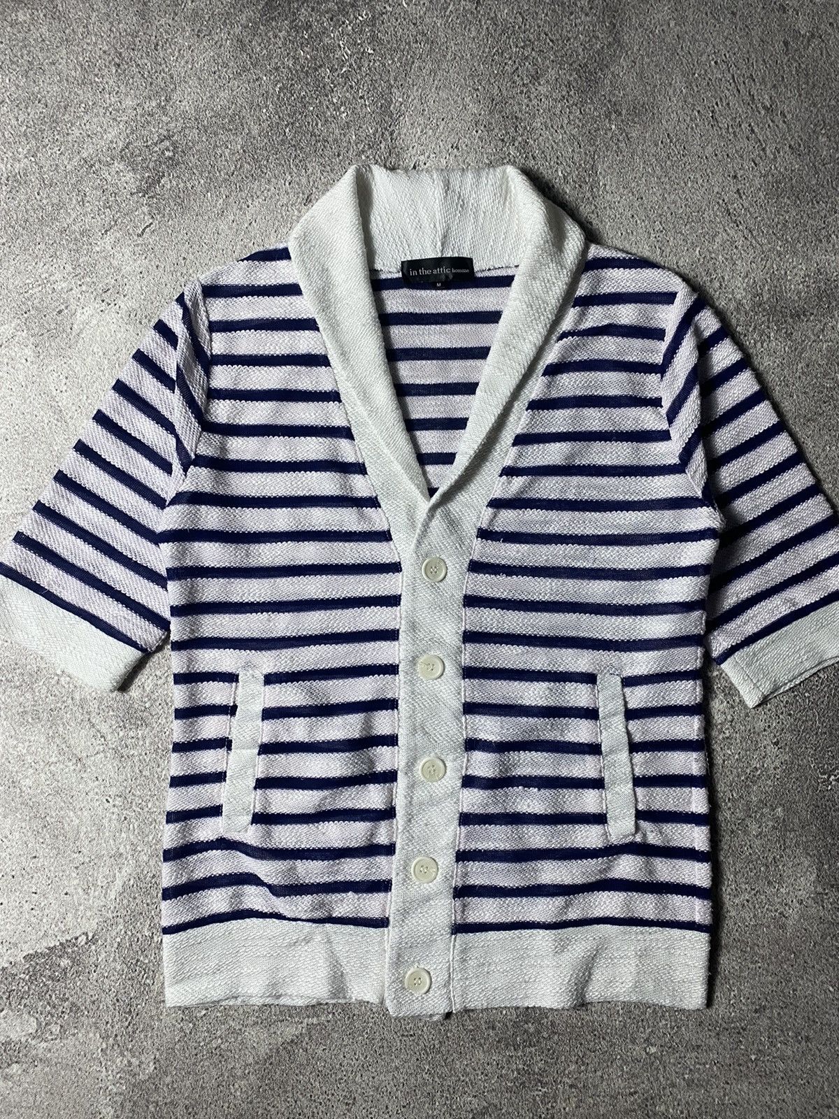 In The Attic × Japanese Brand × Le Grande Bleu (L.G.B.) In The Attic Button Up Knit Cardigan Size US M / EU 48-50 / 2 - 3 Thumbnail