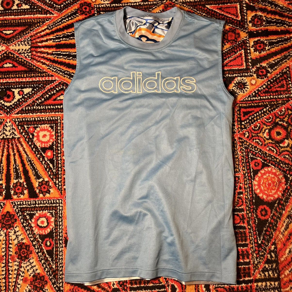 Adidas Vintage Adidas Backetball Rap double sided T-shirt🏀 Size US M / EU 48-50 / 2 - 8 Thumbnail