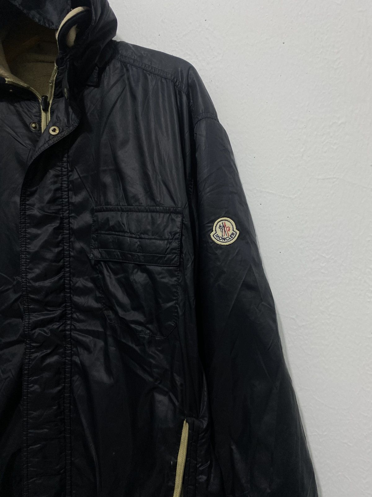 Moncler Vintage Moncler Husky Reversible Fleece Hidden Hoodie Jacket Size US M / EU 48-50 / 2 - 2 Thumbnail