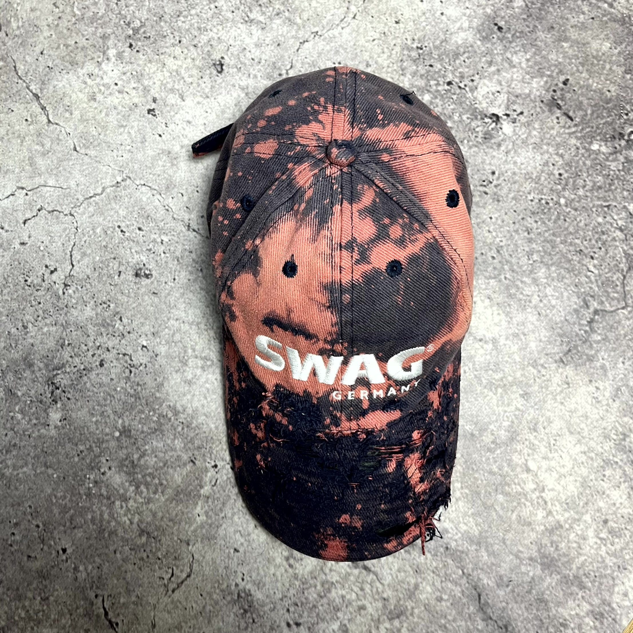 Other Swag Germany Distressed Vintage Pink Tie Dye Cap One Size Size ONE SIZE - 3 Thumbnail