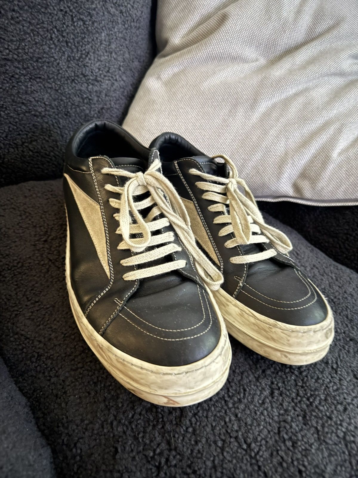Rick Owens Rick Owens Scarpe In Pelle Vintage Sneaks Size US 10.5 / EU 43-44 - 1 Thumbnail