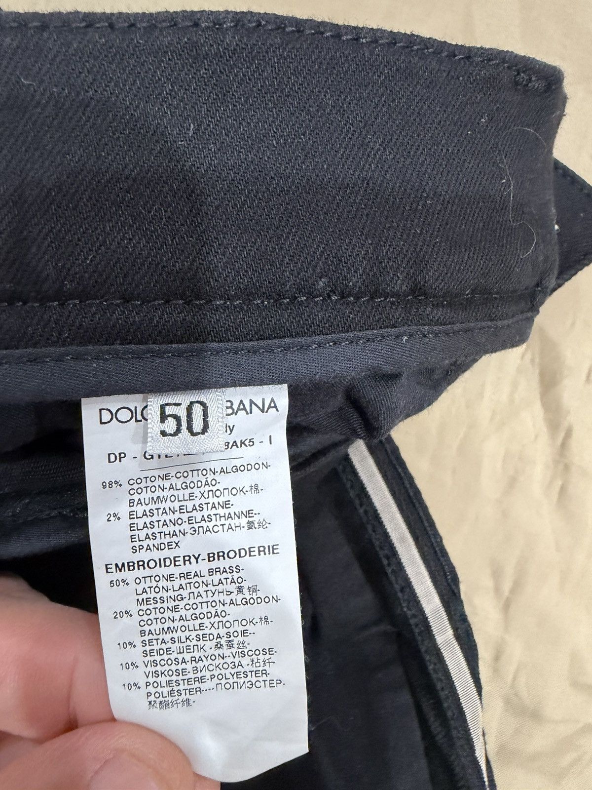 Dolce & Gabbana DOLCE & GABBANA SLIM-FIT SIDE STRIPE JEANS size 50 Size US 34 / EU 50 - 5 Thumbnail
