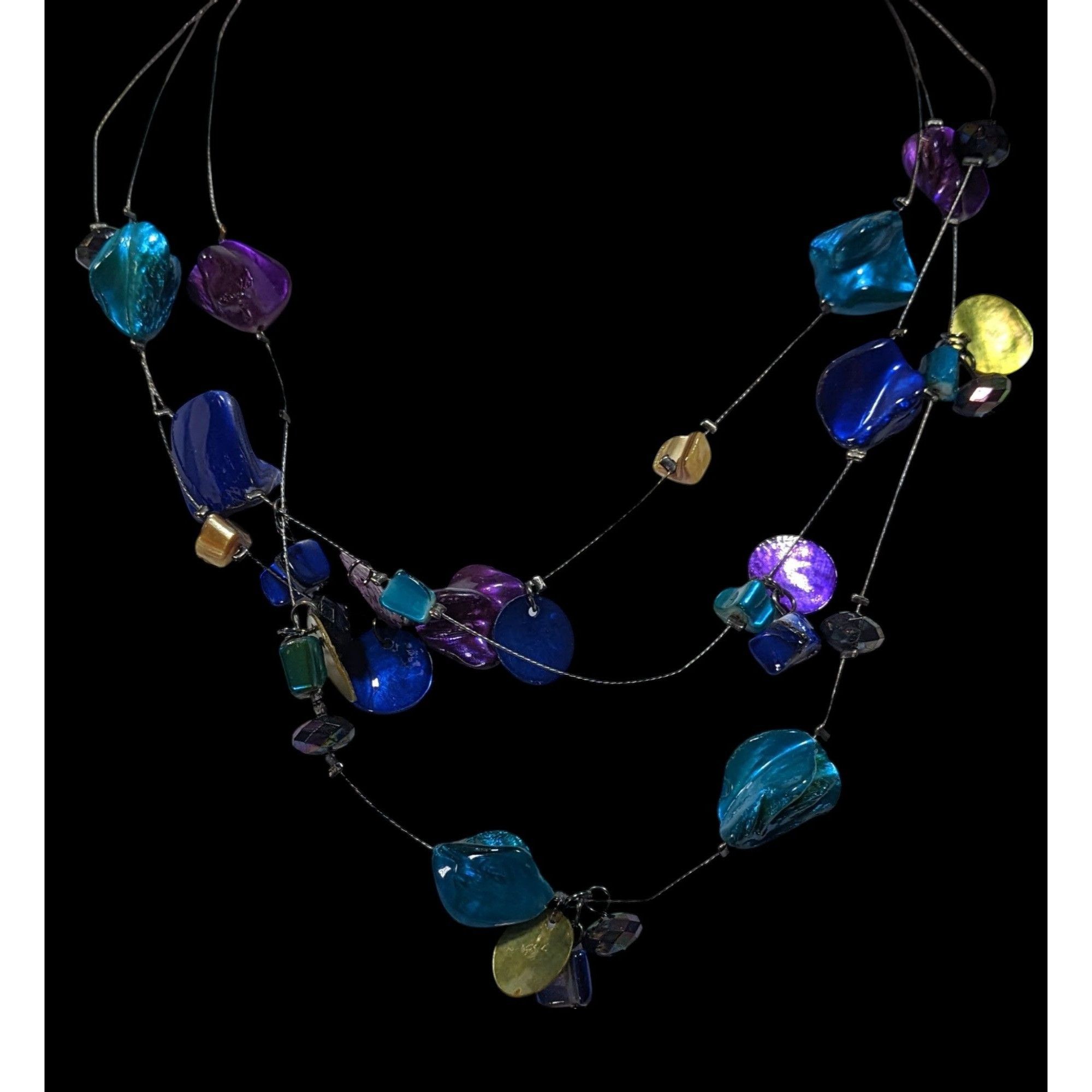 Other Mermaidcore Fantasy Blue And Purple Dyed Shell Layered Float Size ONE SIZE - 4 Thumbnail