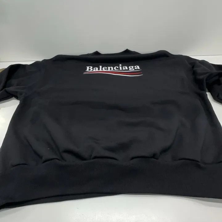 Balenciaga Balenciaga Balenciaga Logo Embroidered Long Sleeve Sweatsh Size US XS / EU 42 / 0 - 9 Thumbnail