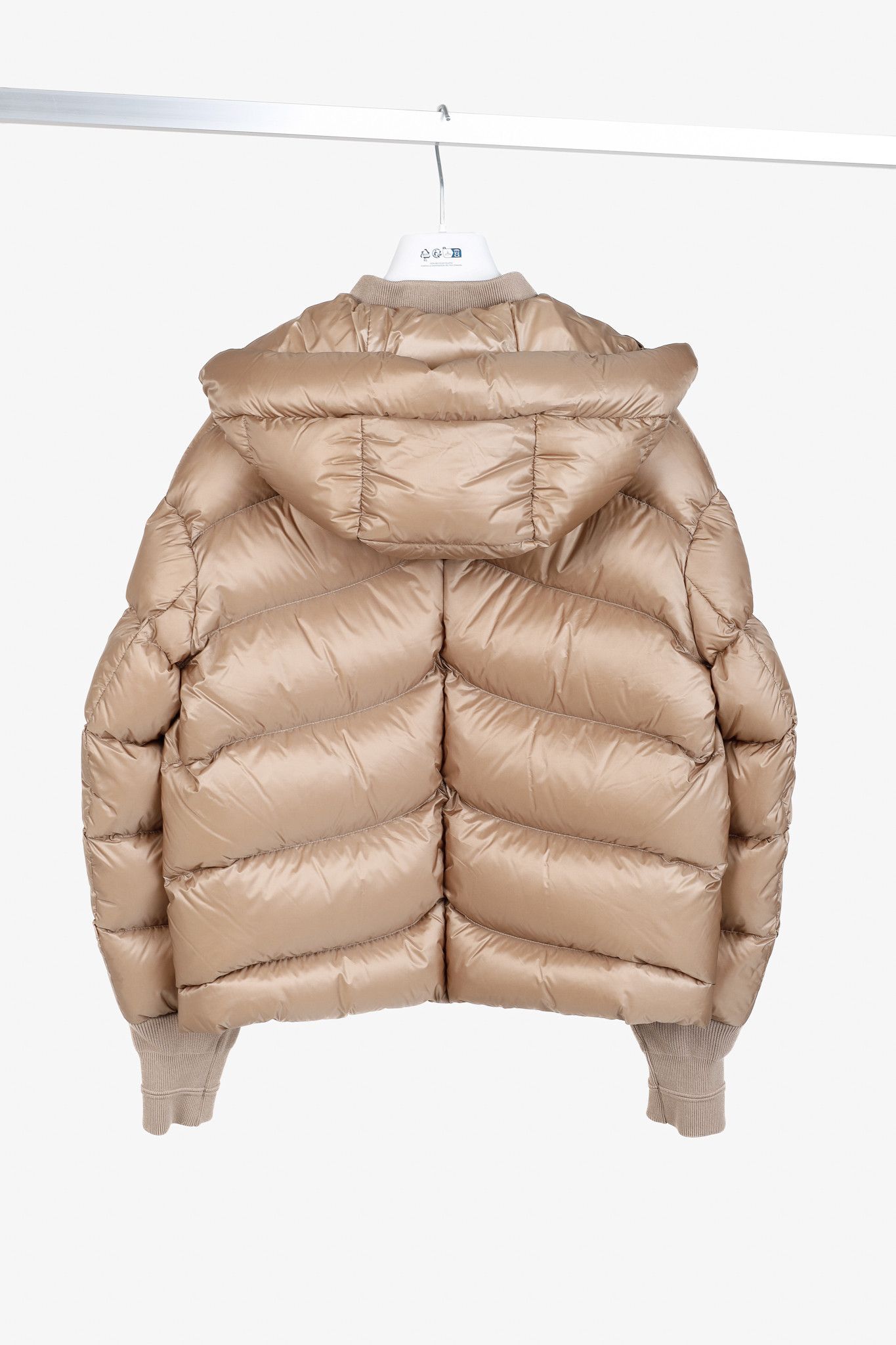 Moncler Moncler x Lulu Li Posterus Camel Hooded Short Down Jacket Size M / US 6-8 / IT 42-44 - 2 Thumbnail