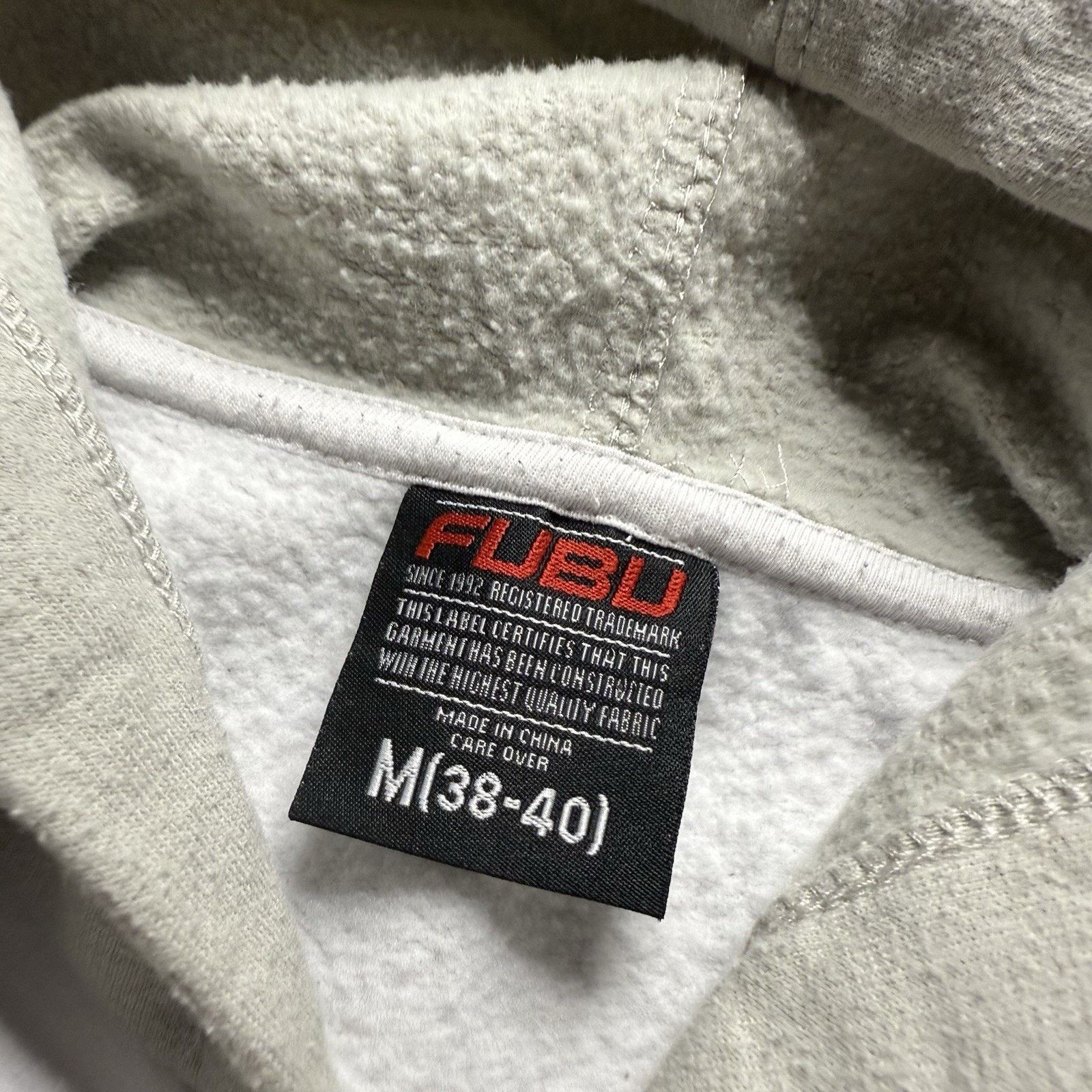 Fubu Y2K FUBU Spell Out White And Grey Hoodie Men’s Medium Size US M / EU 48-50 / 2 - 2 Thumbnail