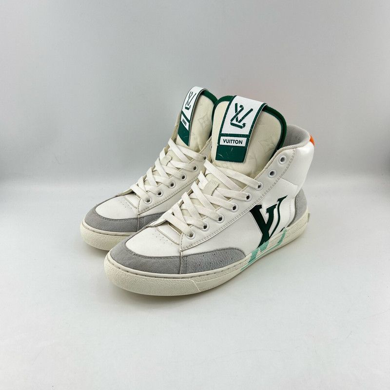 Louis Vuitton Charlie Leather High-Top Sneakers 0079