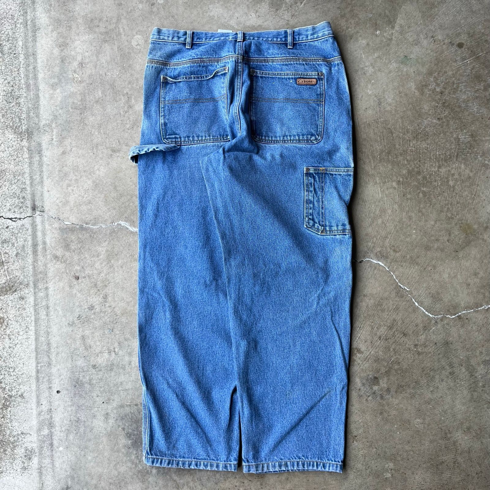 Vintage VINTAGE SOREL DOUBLE KNEE DENIM JEANS CARPENTER 36X30 BAGGY Size US 36 / EU 52 - 2 Thumbnail