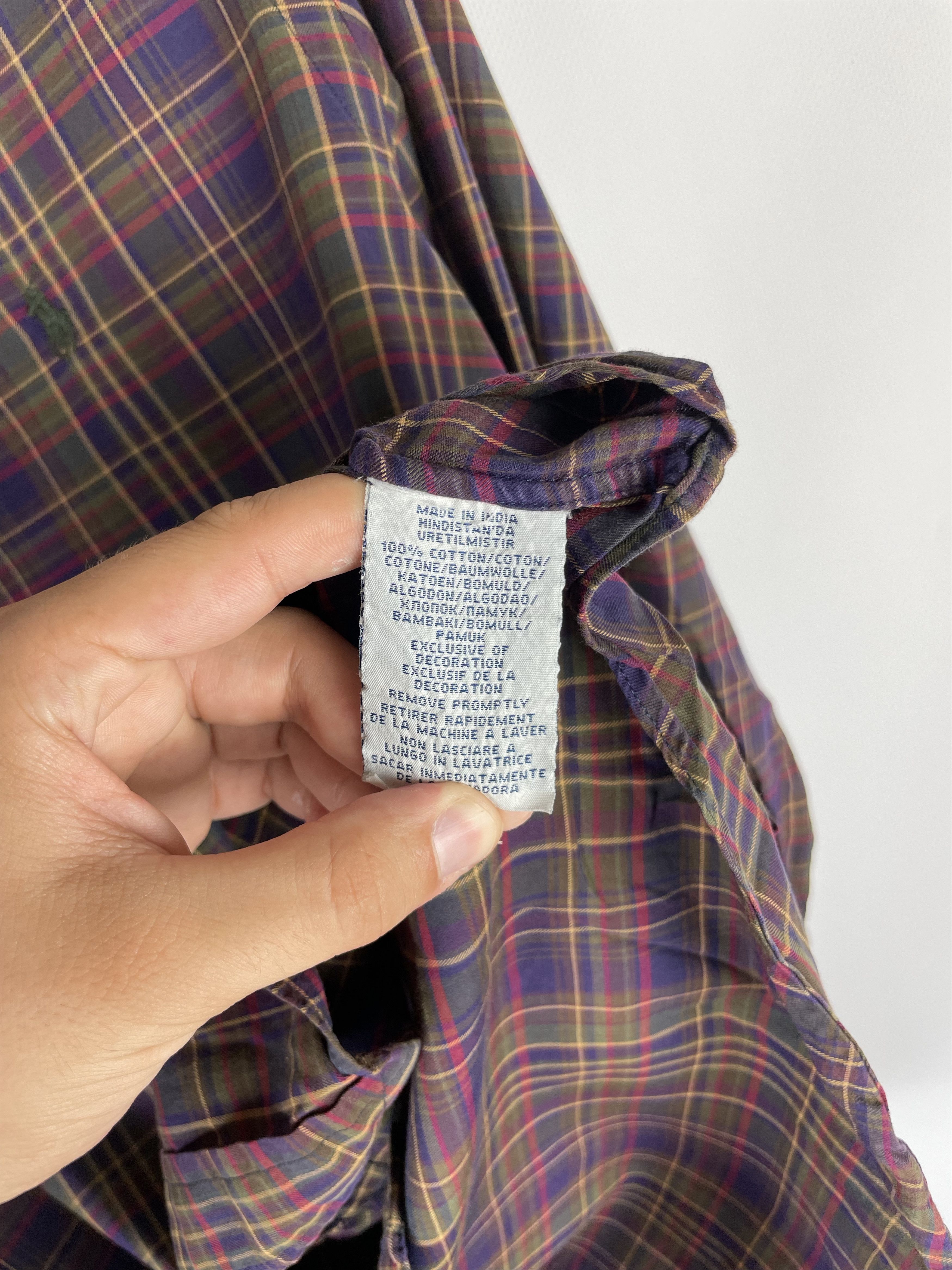 Flannel Flannel Polo Ralph Lauren Vintage Mens Shirt Size US L / EU 52-54 / 3 - 7 Thumbnail